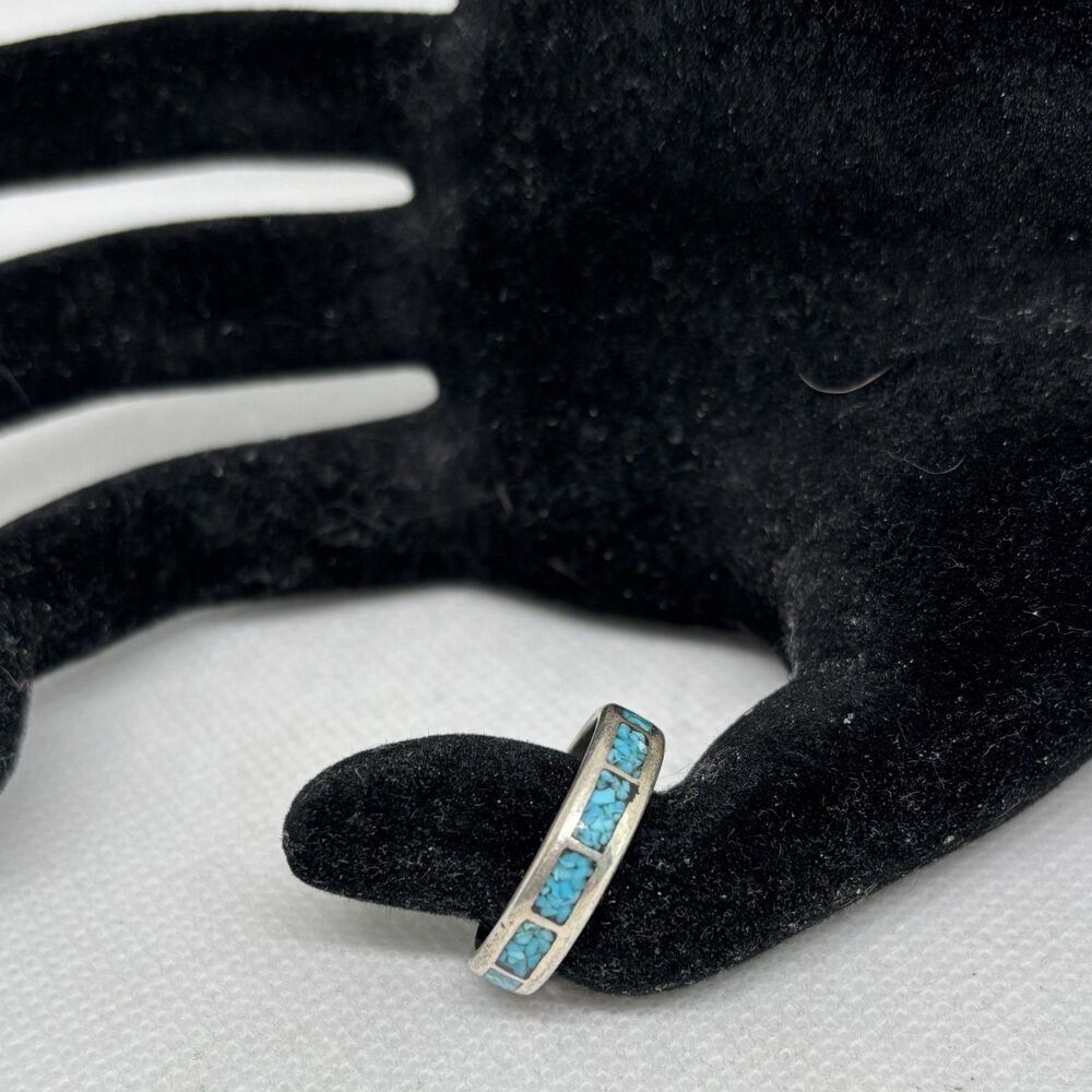 Native Sterling and Turquoise Ring